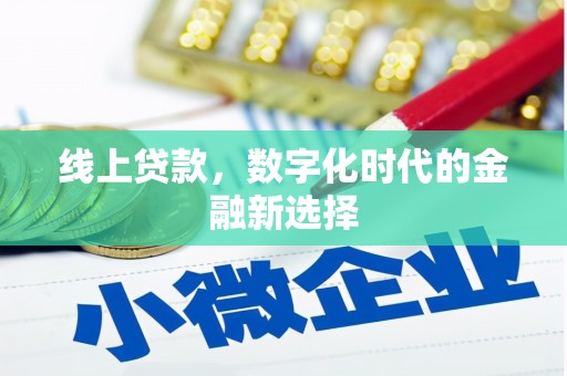 虾峙线上贷款，数字化时代的金融新选择