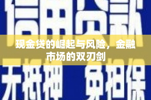虾峙现金贷的崛起与风险，金融市场的双刃剑