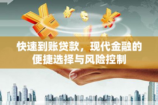 虾峙快速到账贷款，现代金融的便捷选择与风险控制