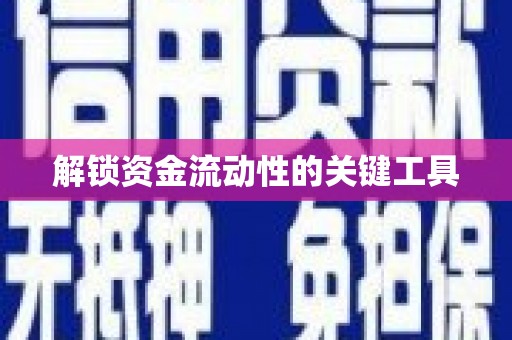 虾峙解锁资金流动性的关键工具