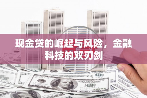 虾峙现金贷的崛起与风险，金融科技的双刃剑