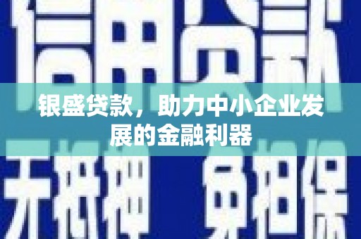 虾峙银盛贷款，助力中小企业发展的金融利器