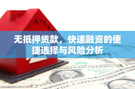 虾峙无抵押贷款，快速融资的便捷选择与风险分析