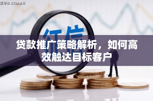 虾峙贷款推广策略解析，如何高效触达目标客户