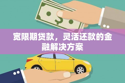 虾峙宽限期贷款，灵活还款的金融解决方案
