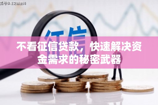 虾峙不看征信贷款，快速解决资金需求的秘密武器