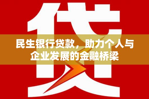 虾峙民生银行贷款，助力个人与企业发展的金融桥梁
