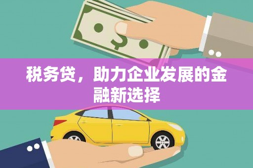 虾峙税务贷，助力企业发展的金融新选择