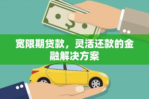 虾峙宽限期贷款，灵活还款的金融解决方案
