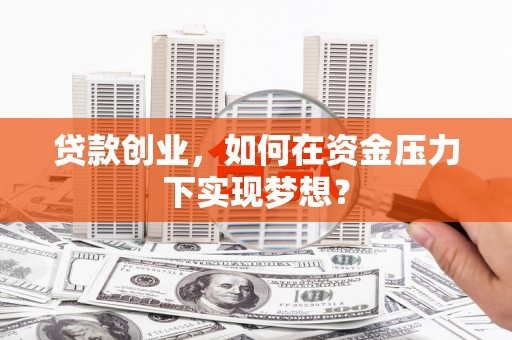 虾峙贷款创业，如何在资金压力下实现梦想？