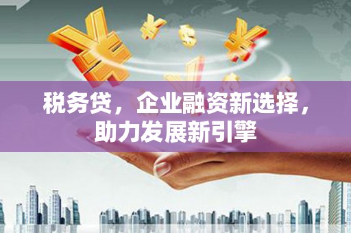 虾峙税务贷，企业融资新选择，助力发展新引擎
