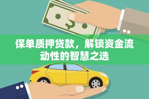 虾峙保单质押贷款，解锁资金流动性的智慧之选