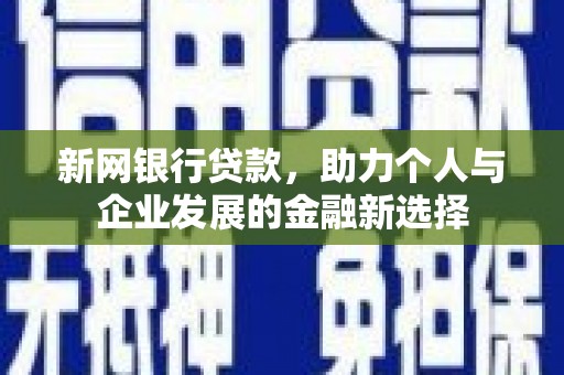虾峙新网银行贷款，助力个人与企业发展的金融新选择