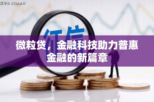 虾峙微粒贷，金融科技助力普惠金融的新篇章