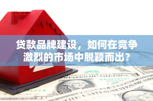 虾峙贷款品牌建设，如何在竞争激烈的市场中脱颖而出？
