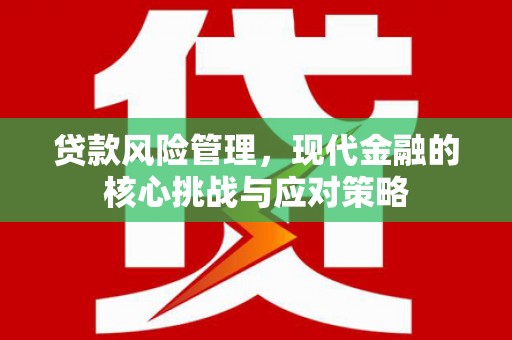 虾峙贷款风险管理，现代金融的核心挑战与应对策略