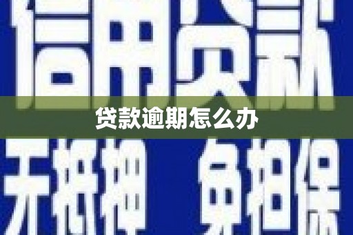 虾峙贷款逾期怎么办