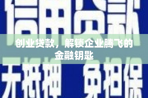虾峙创业贷款，解锁企业腾飞的金融钥匙
