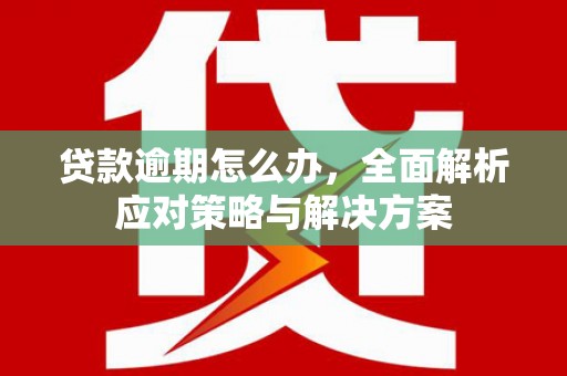 虾峙贷款逾期怎么办，全面解析应对策略与解决方案