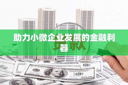 虾峙助力小微企业发展的金融利器