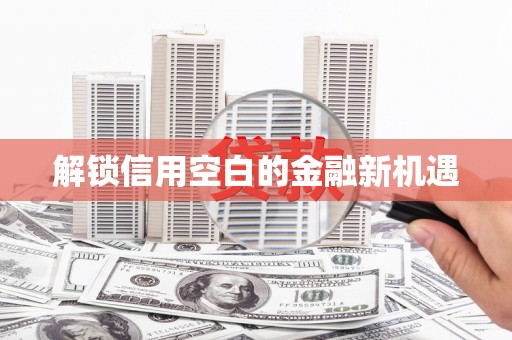 虾峙解锁信用空白的金融新机遇