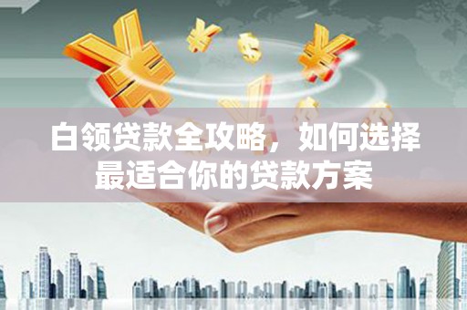 虾峙白领贷款全攻略，如何选择最适合你的贷款方案