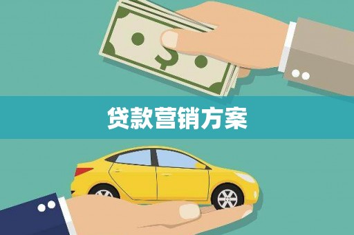 虾峙贷款营销方案